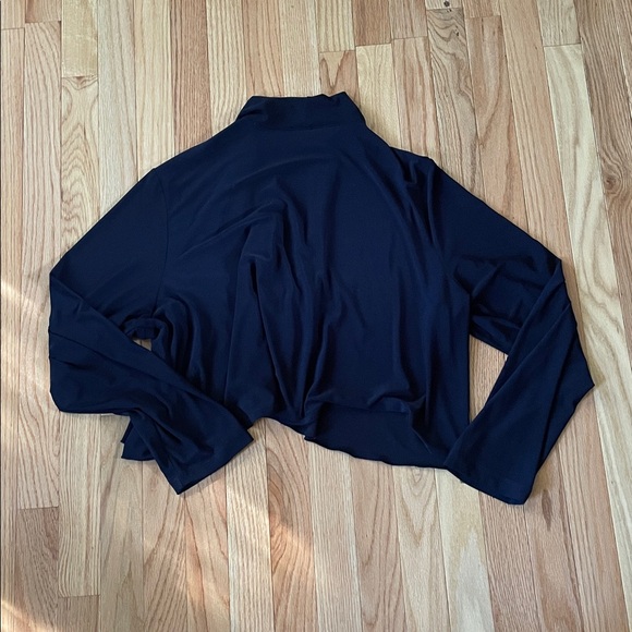 CSC Studio Cardigan Womens 2X Blue Open Front Long Sleeve Minimalist Modest - Picture 7 of 8